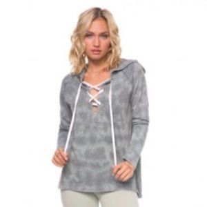 Kittenish Lace Up Hoodie